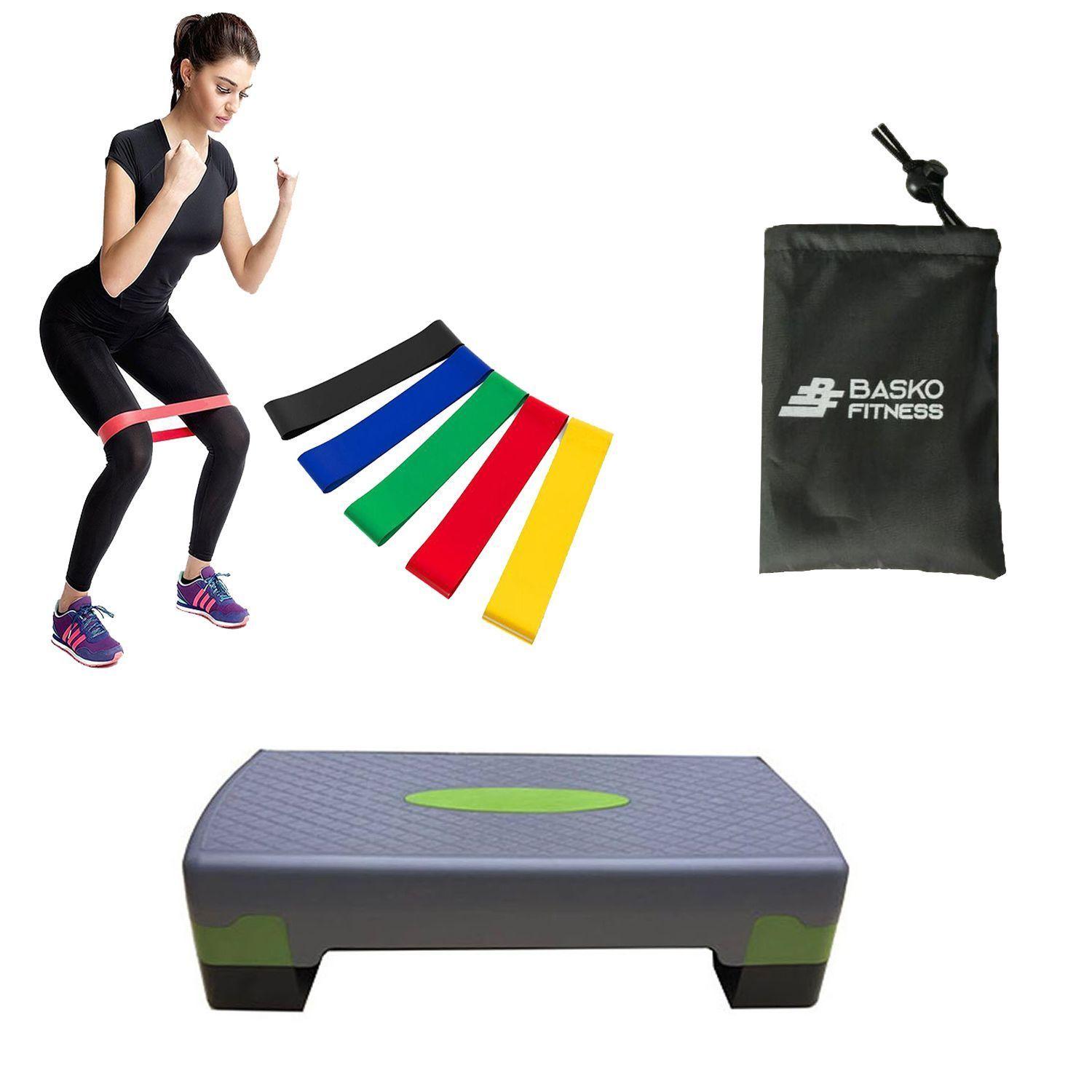 Step Aerobico + Set Band Loop + Bolso-0