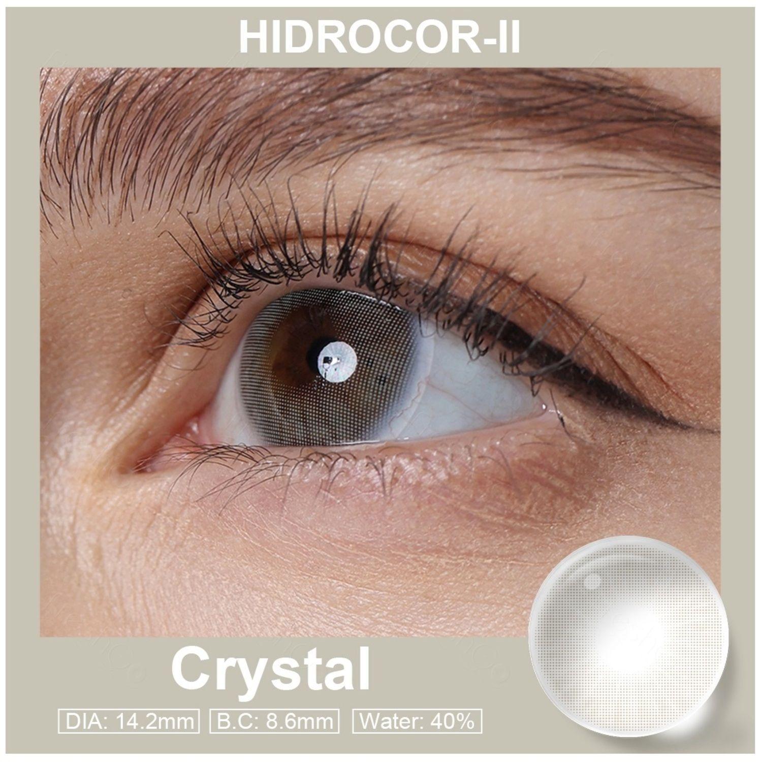 Par De Lentes De Contacto Línea Hidrocor II Color Cristal-2