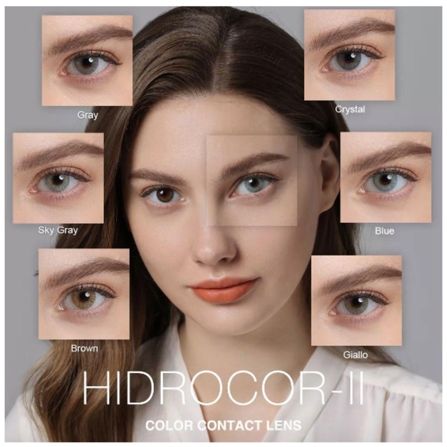 Par De Lentes De Contacto Línea Hidrocor II Color Cristal-3