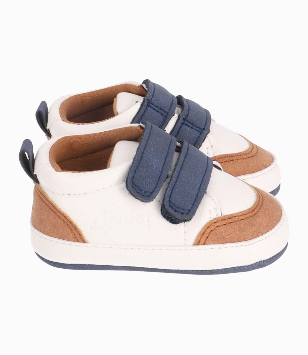 Zapatilla Con Acabado Granito Recién Nacido Blanco 4 Kids-1