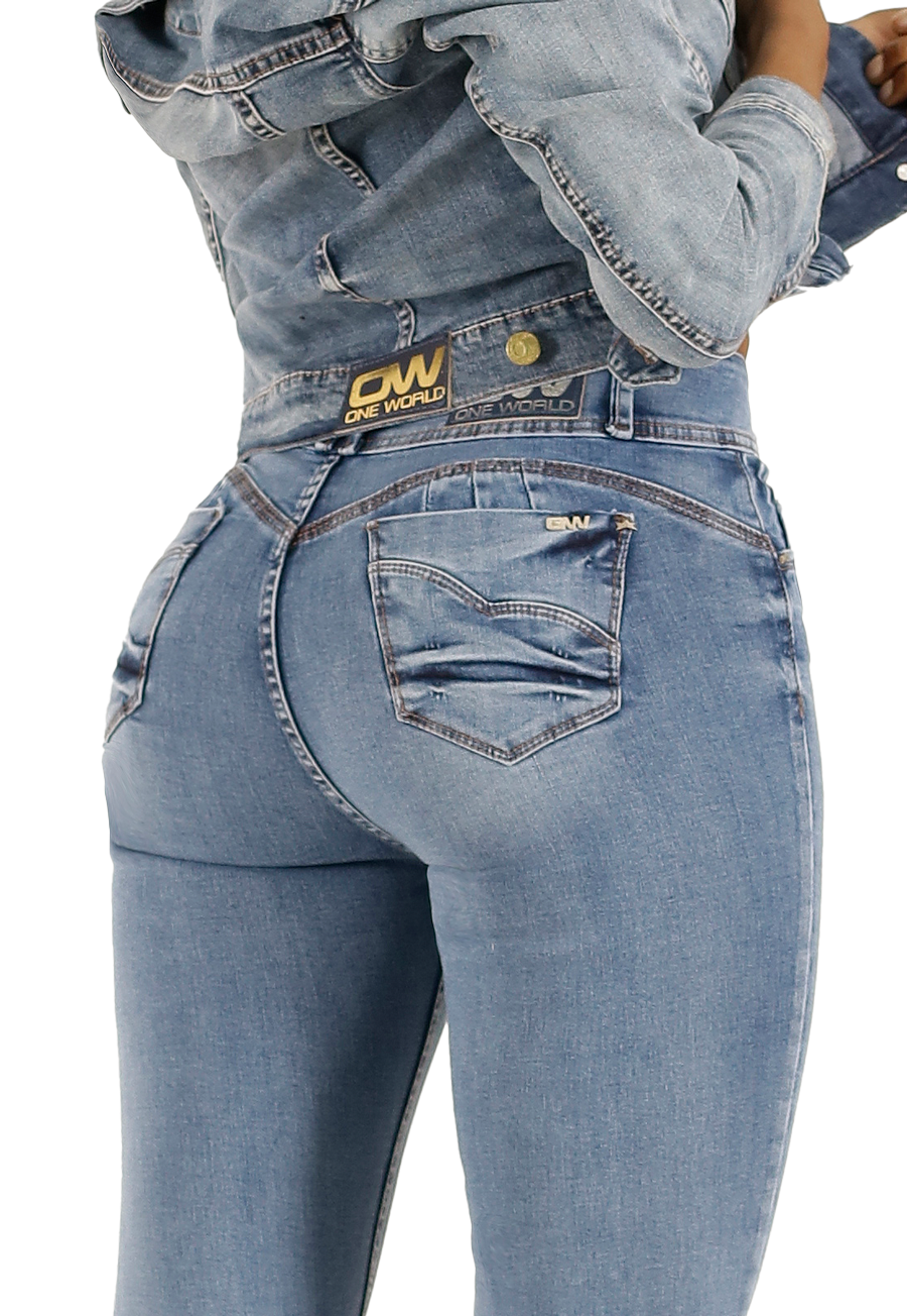 Jeans One World Melody Lentejuelas Mujer-3