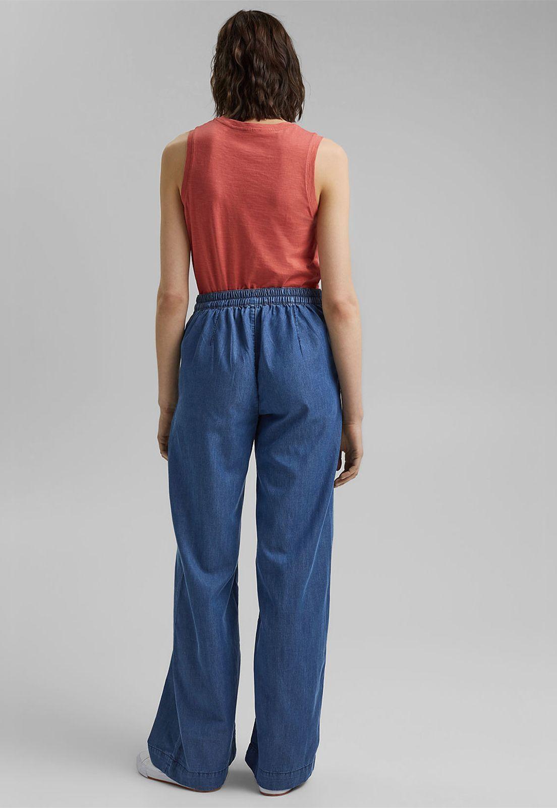 Jeans Mujer Wide Leg Medium Rise Esprit-1