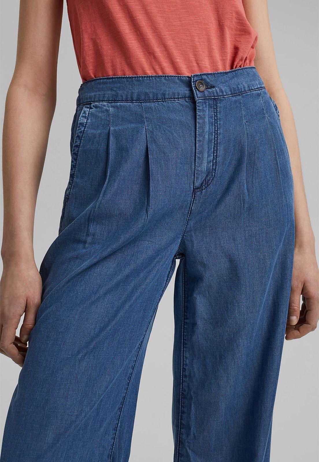 Jeans Mujer Wide Leg Medium Rise Esprit-2