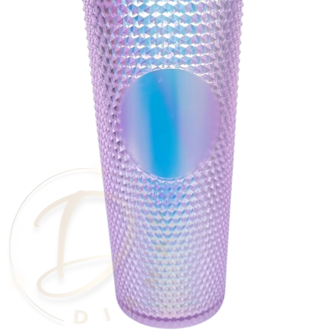 Vaso Mug Tublr Stud Botella Motivacional Vaso con Bombilla Morado Brillante-2