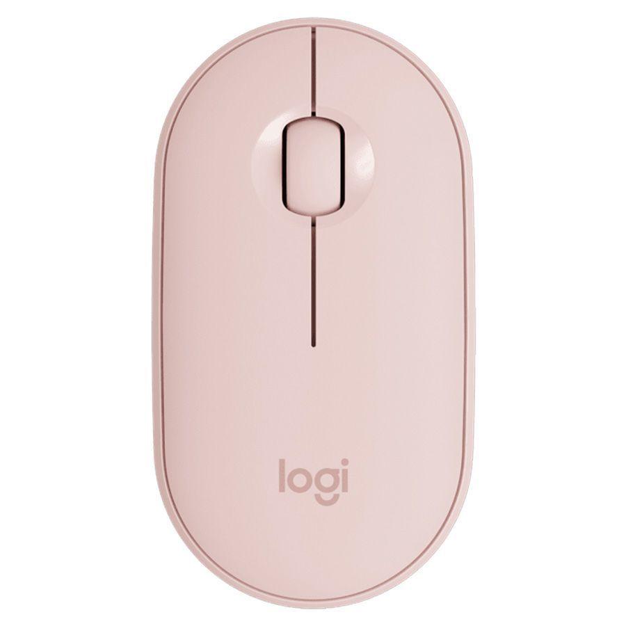 Mouse Inalambrico Logitech Pebble M350 Rosa-0