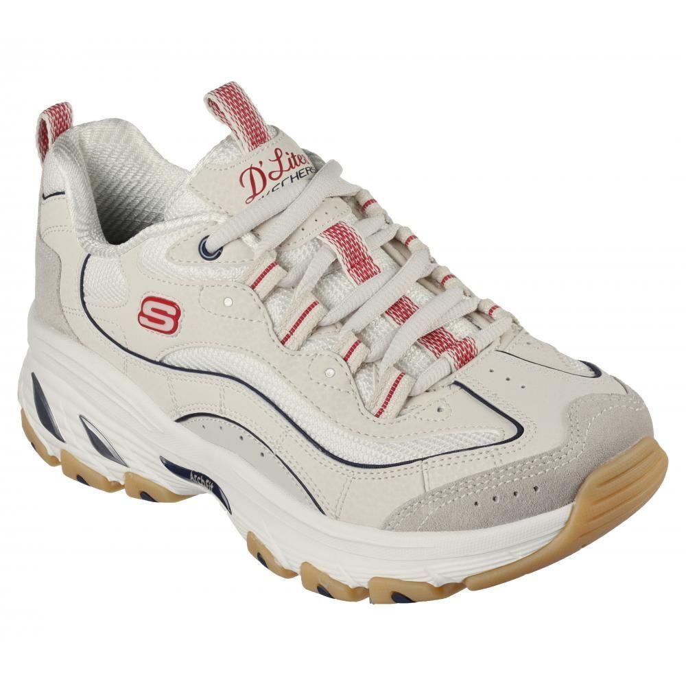 Zapatilla Mujer Arch Fit D'Lites Beige Skechers Skechers