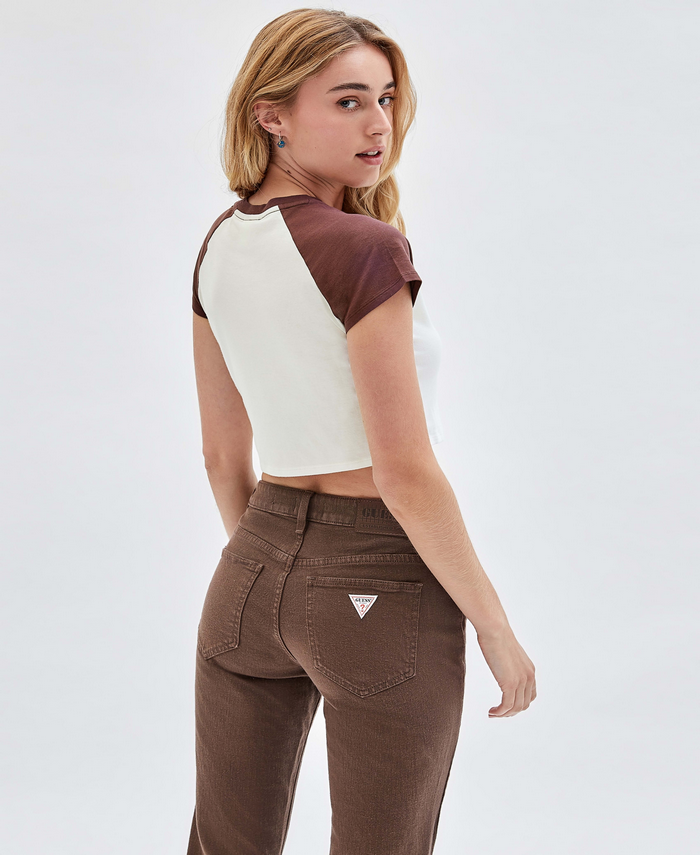 Polera Guess Go Hannah Raglan Crop Baby BLANCO-2