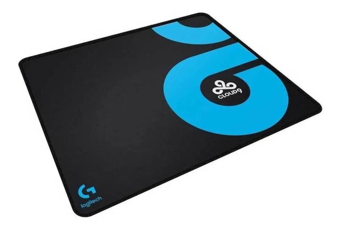 Mouse Pad gamer Logitech G640 Serie G de tela Cloud 9 l 400mm x 460mm x 3mm negro/azul-1