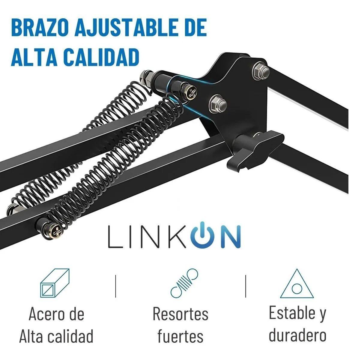 Kit Soporte Para Microfono Condensador Brazo Antipop Y Araña-2