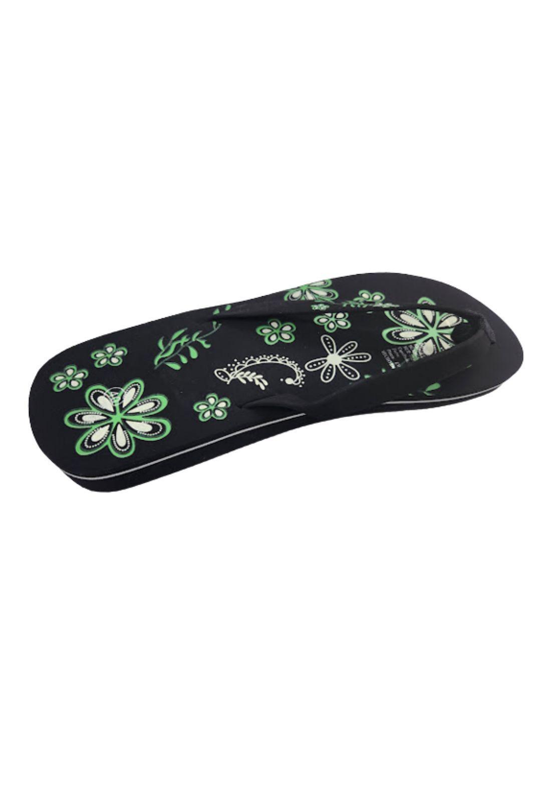 Sandalia Hawaiana Verde Mujer-1
