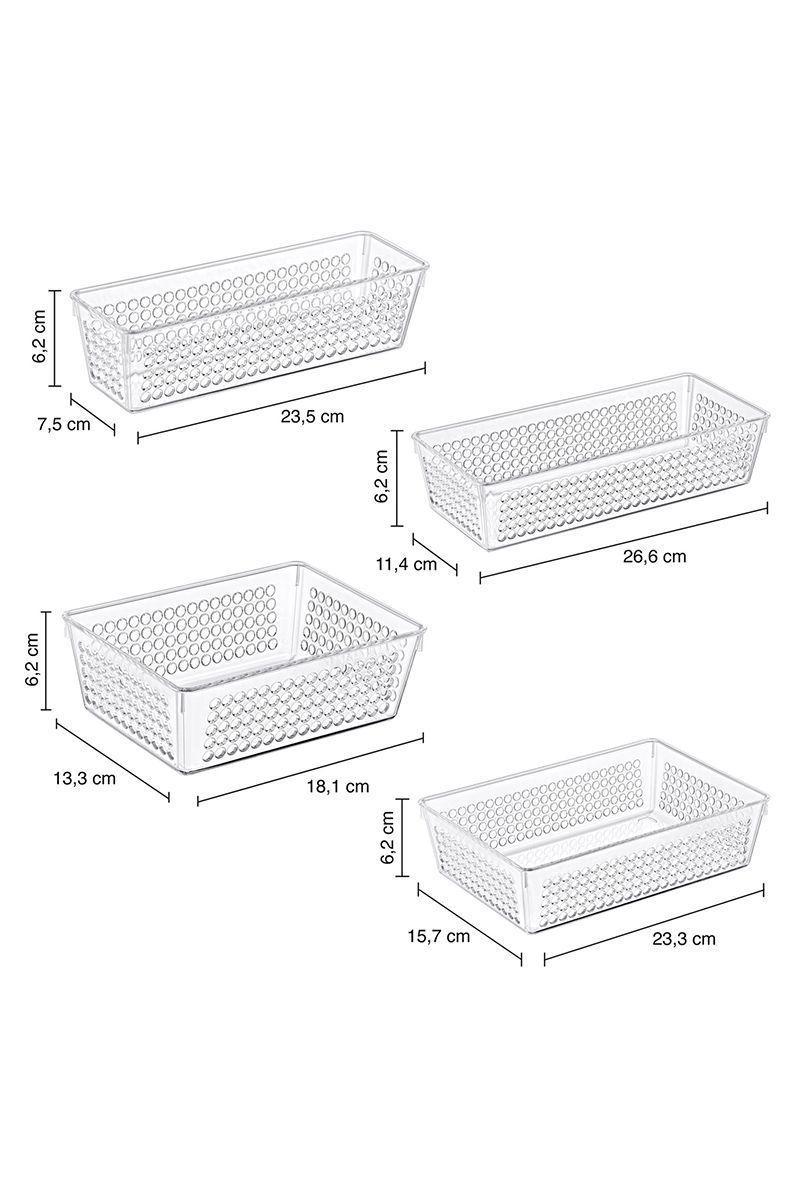 Set 4 Organizadores Handy Transparentes-2