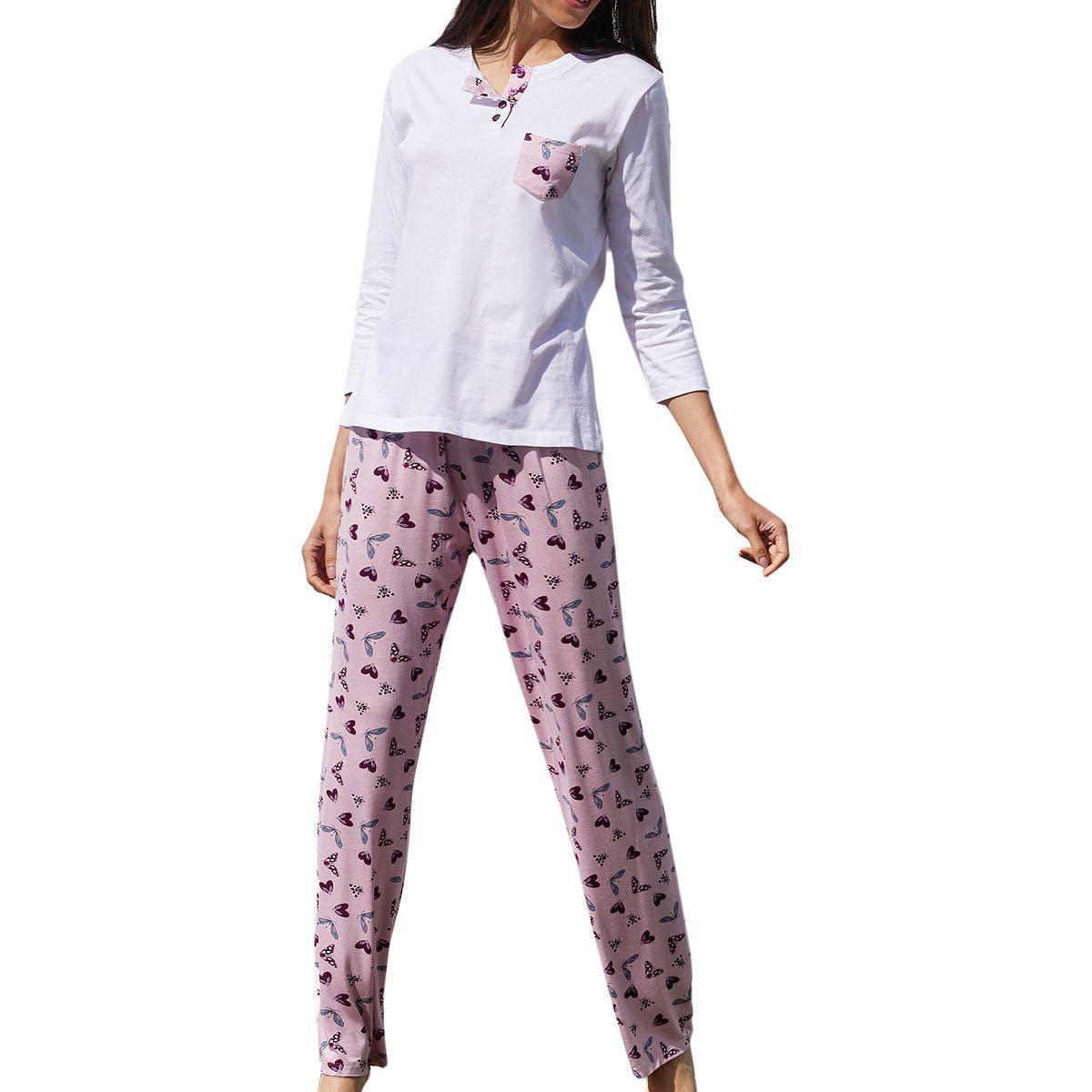 Pijama Hortensia Rosado Pompea-0