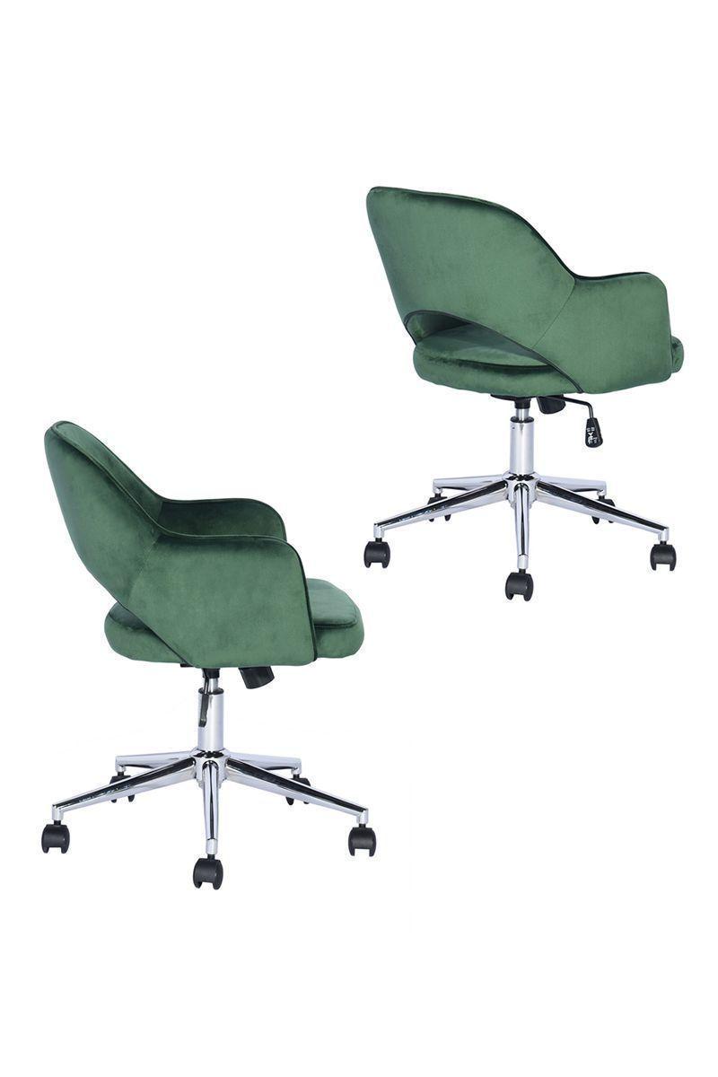 Silla Clarkson Escritorio Apoyabrazos Verde-3