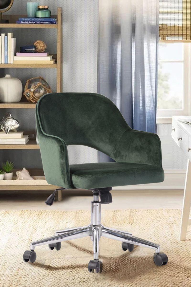 Silla Clarkson Escritorio Apoyabrazos Verde-1