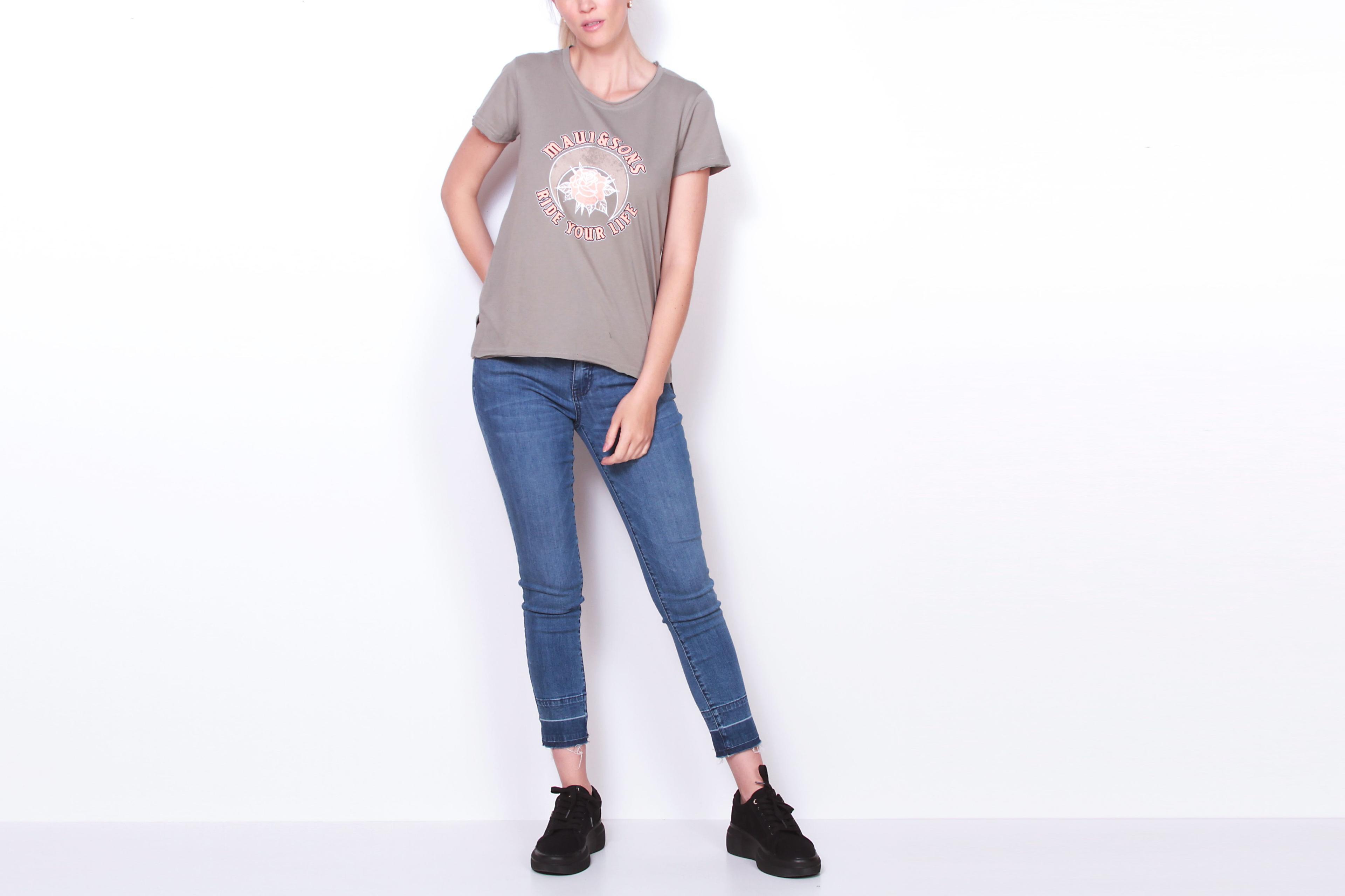 Polera M/C Mujer Verde Maui and Sons 5P245-WI19-3