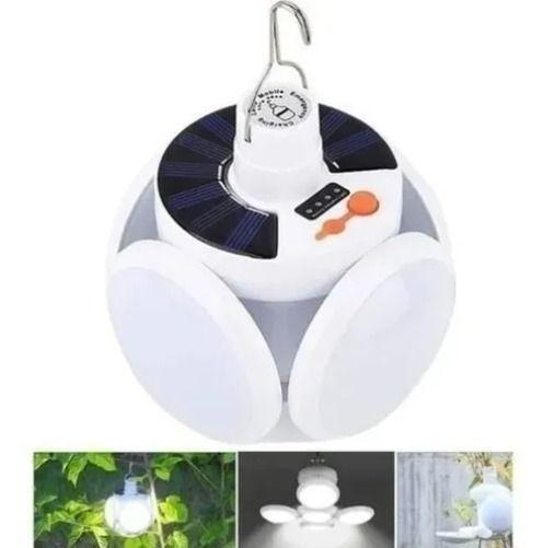 Ampolleta Solar Led De Emergencia Recargable Luz Hogar 40 W-0