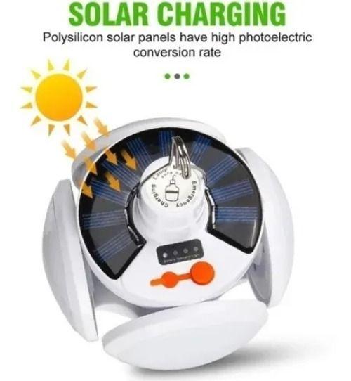 Ampolleta Solar Led De Emergencia Recargable Luz Hogar 40 W-6