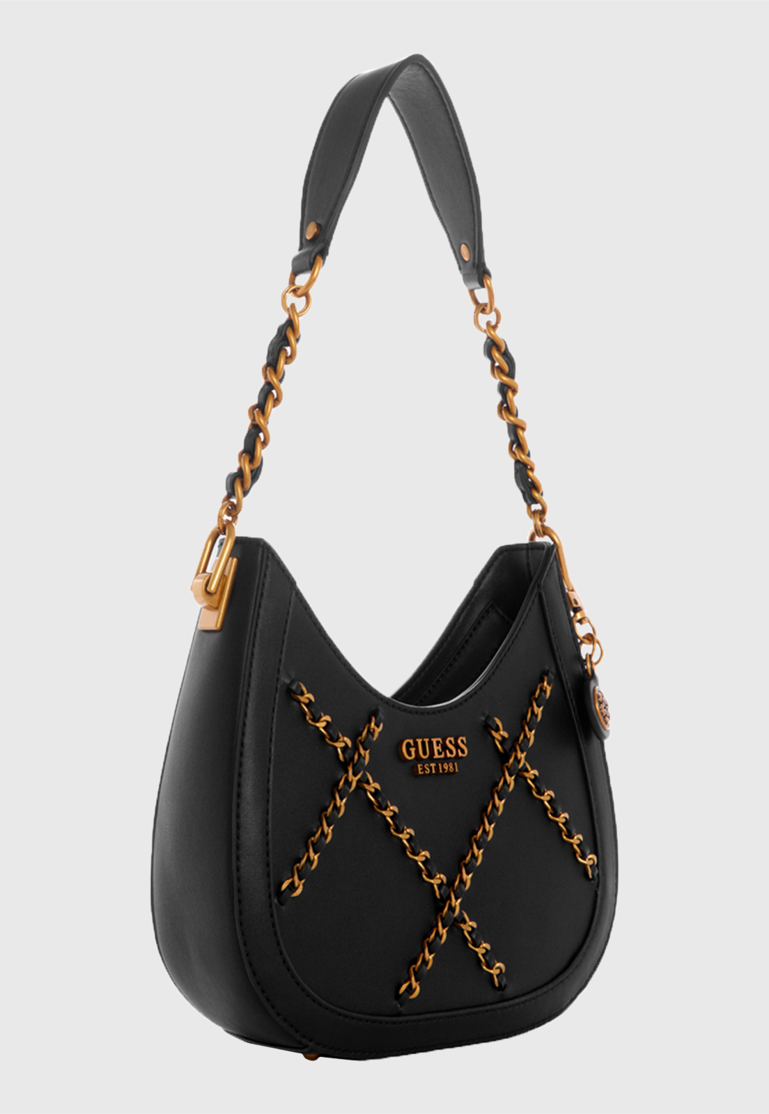 Cartera Abey Small Hobo Negro Guess-3