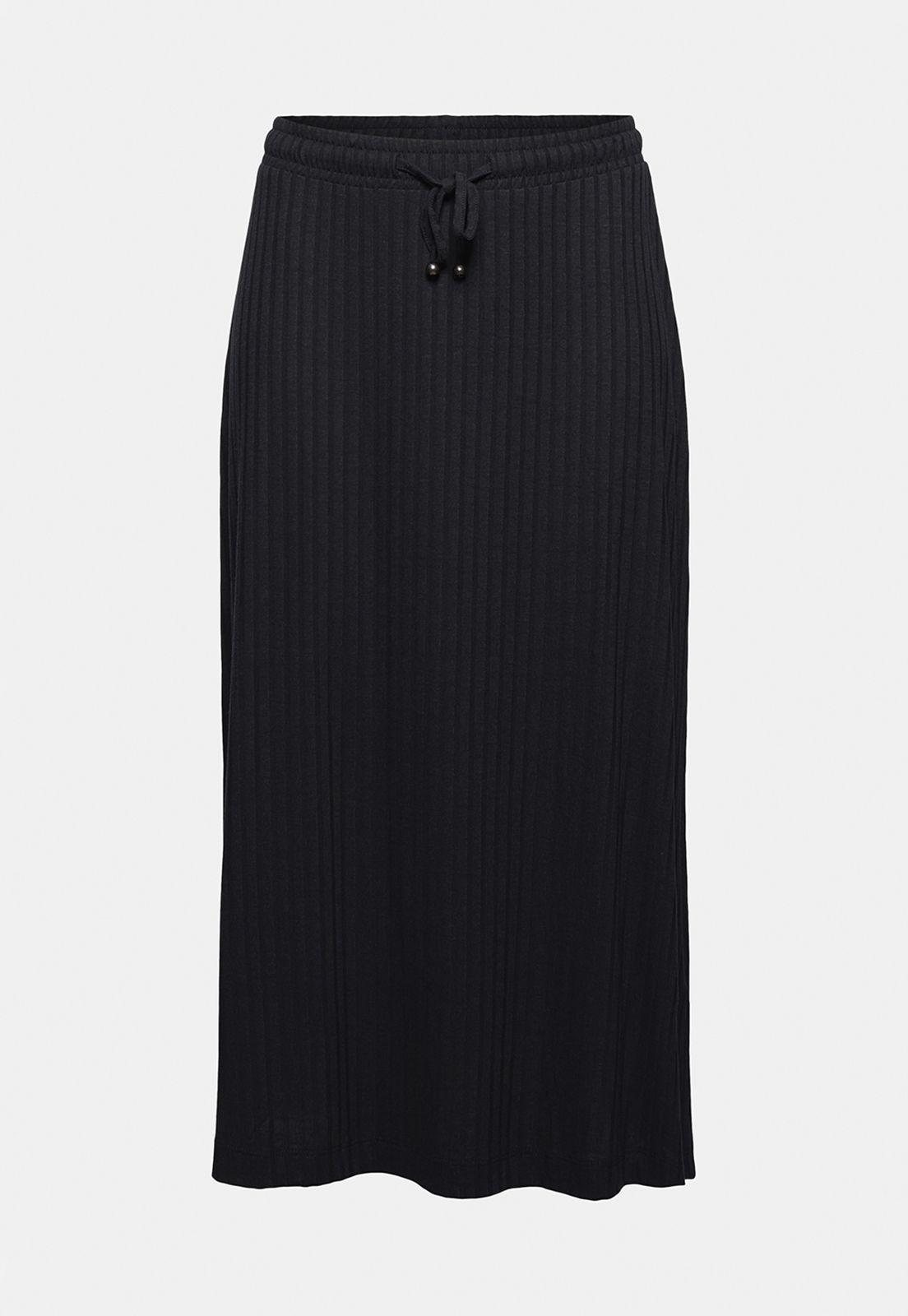 Falda Midi Acanalada Esprit-3