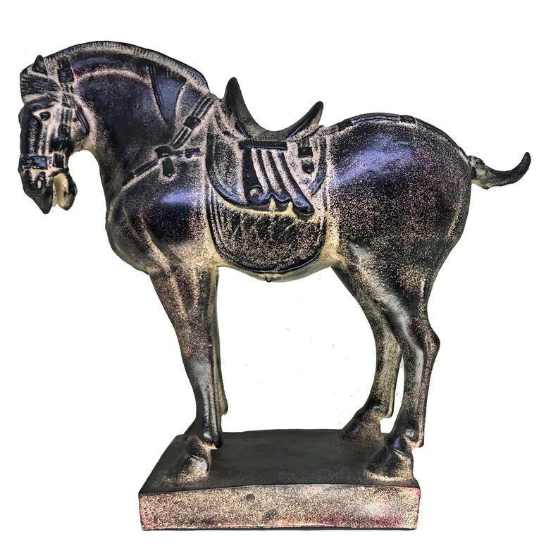 Adorno resina caballo 39x35x14 cm. Unico-0