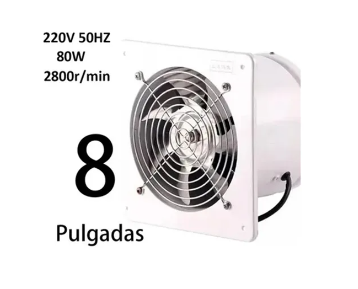 Extractor De Aire Metálico Industrial 8 Pulgadas 20cm 80w-1