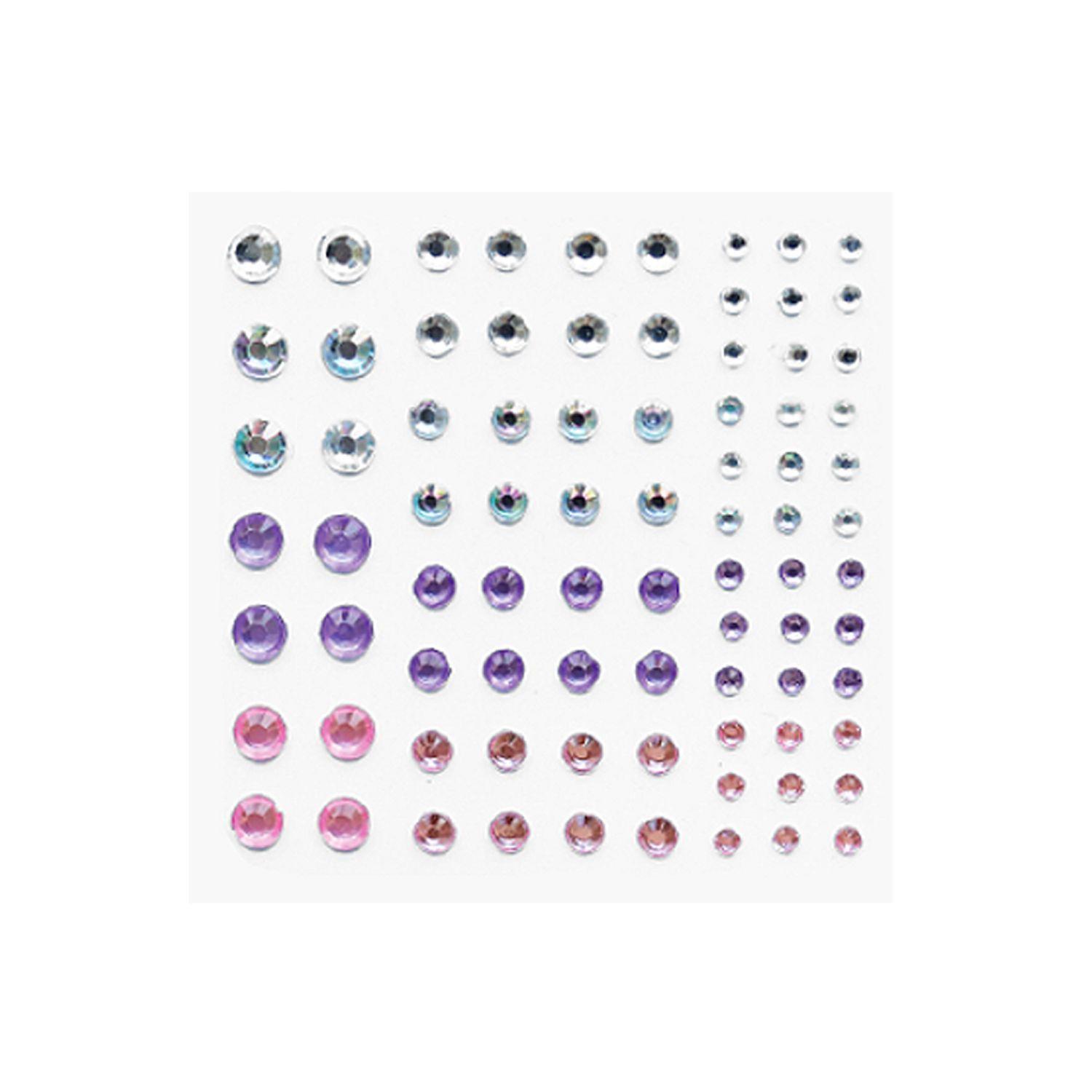 Pack 12 unidades "Face Stickers" Diamantes, Brillos, Gemas, etc.-1