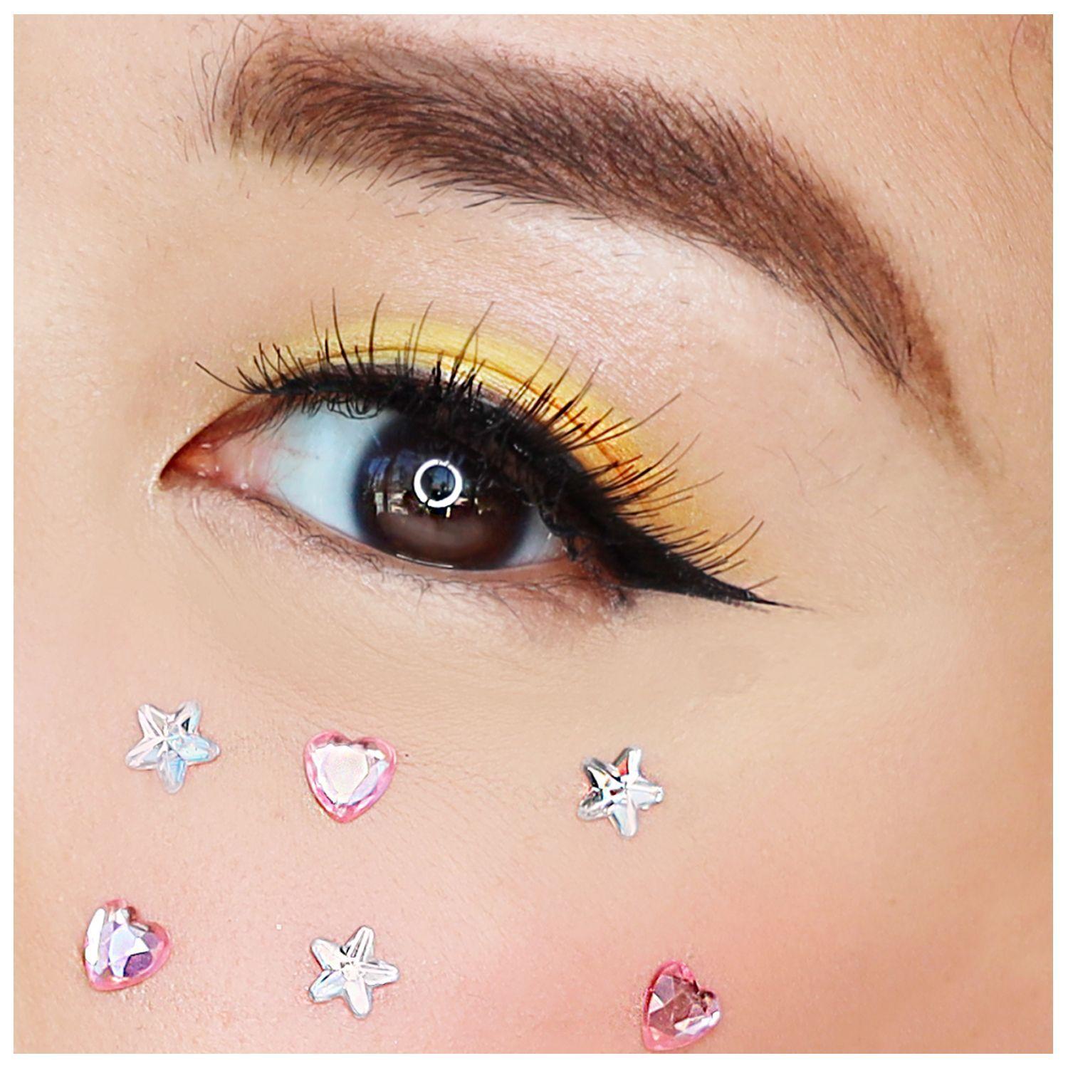 Pack 12 unidades "Face Stickers" Diamantes, Brillos, Gemas, etc.-6