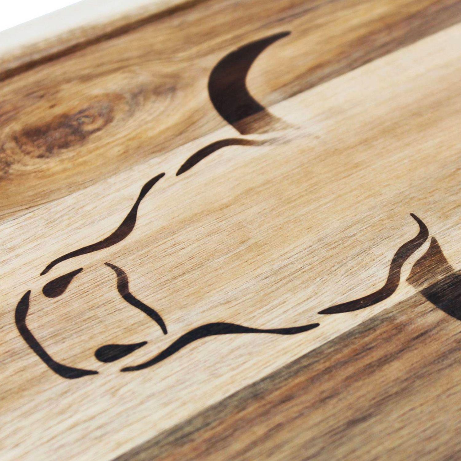 Tabla Para Picar de Madera Acacia 33 cm - Wayu-4