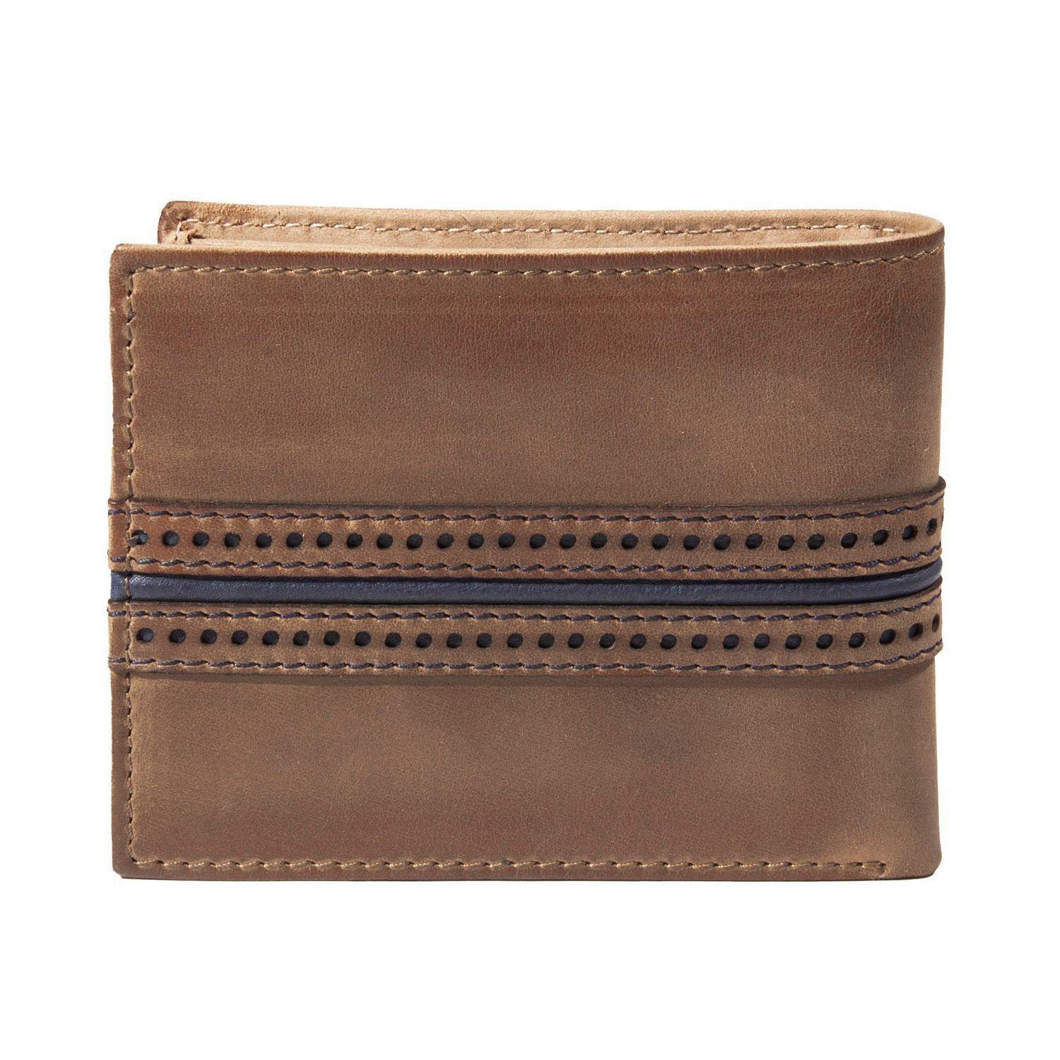 Billetera Gino Rodinis  Borsalino 155 Café/Azul-4