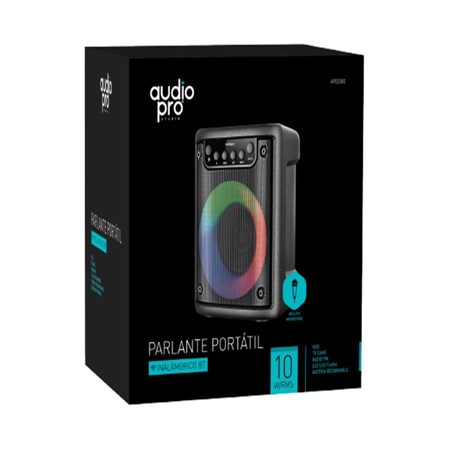 Parlante Bluetooth Inalambrico Radio FM Luz LED -1