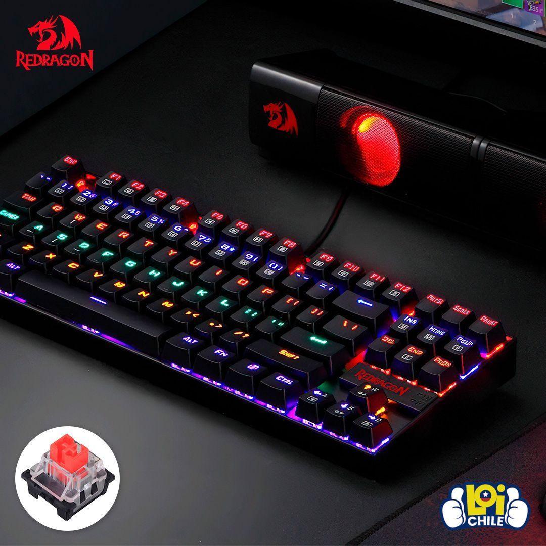 Teclado Gamer Mecánico Redragon Kumara K552 Rainbow-9