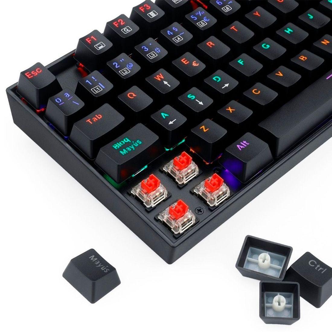 Teclado Gamer Mecánico Redragon Kumara K552 Rainbow-5