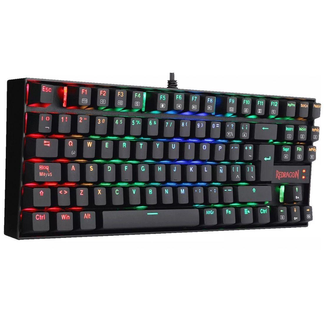 Teclado Gamer Mecánico Redragon Kumara K552 Rainbow-8