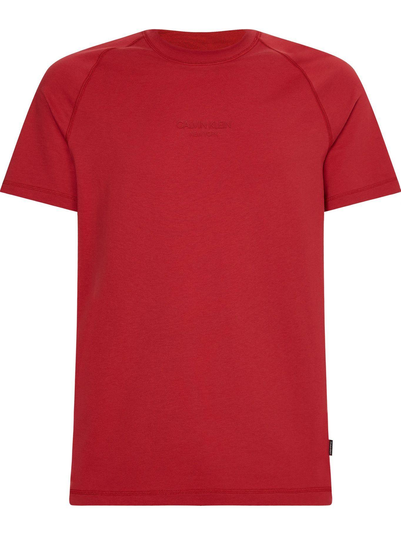 Polera Center Logo Rosa Calvin Klein-0