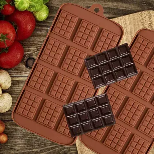 Moldes De Chocolate Moldes Barra Chocolate Silicona Barrita-2