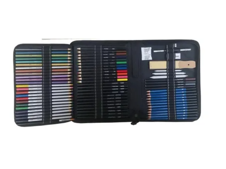 Estuche 72 Lápices De Colores Dibujo Profesional-3