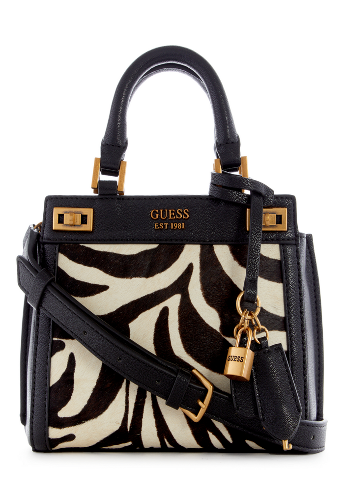 Mini Cartera Katey Mini Satchel Bze Negro Guess-0