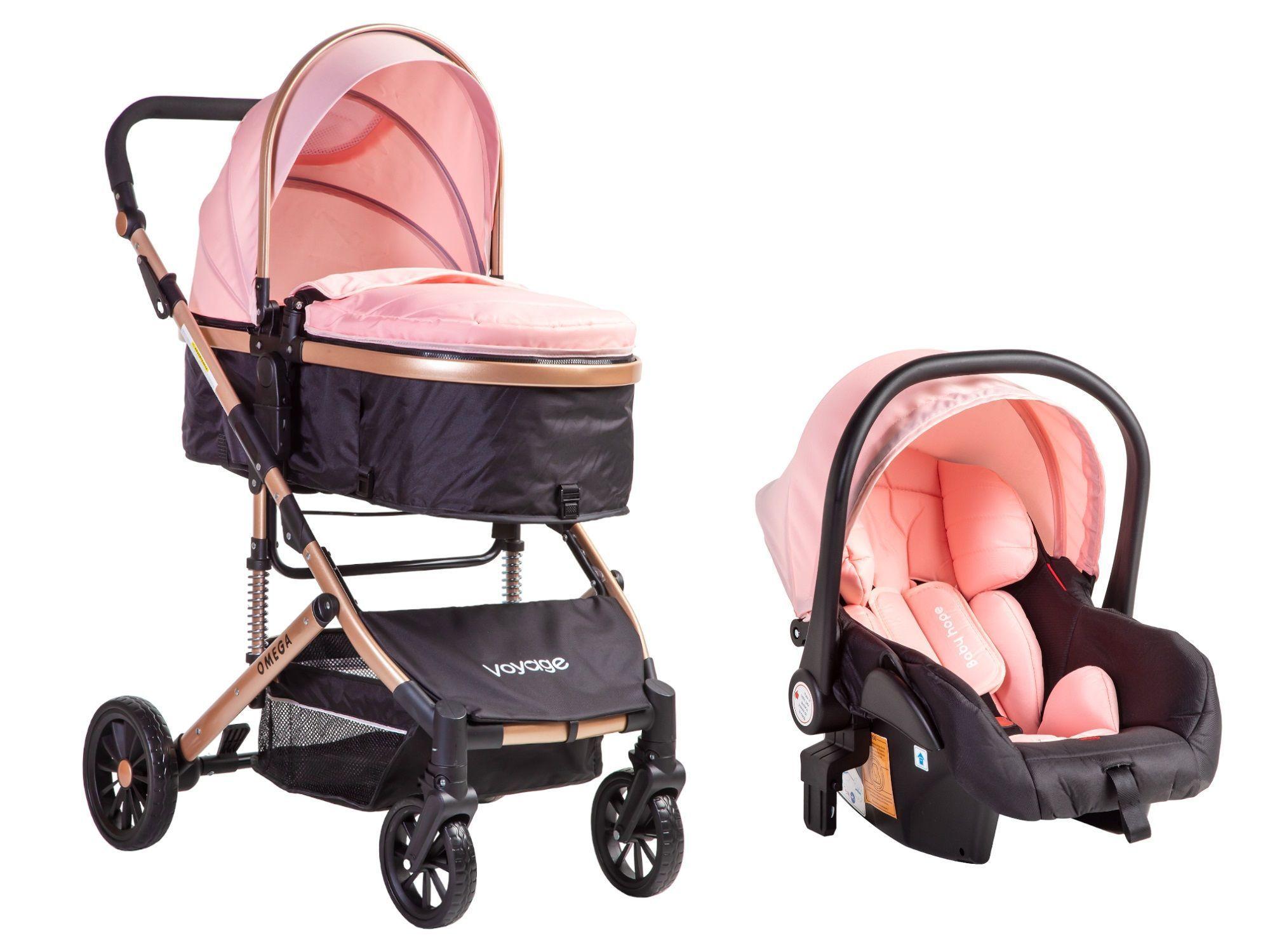 Coche Travel System Omega Pink-1