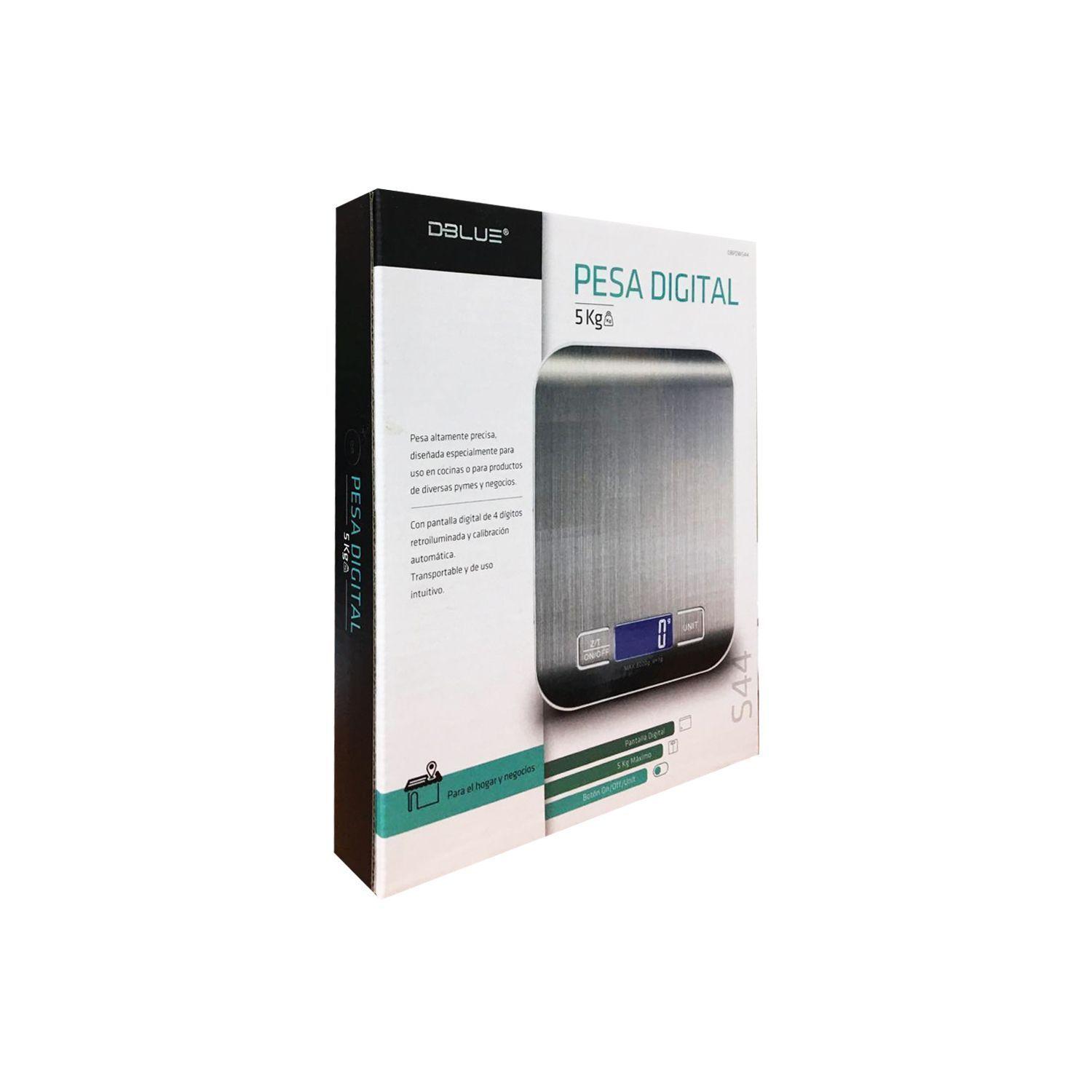 Pesa de Cocina Digital 5kg Acero Inoxidable Dblue-3