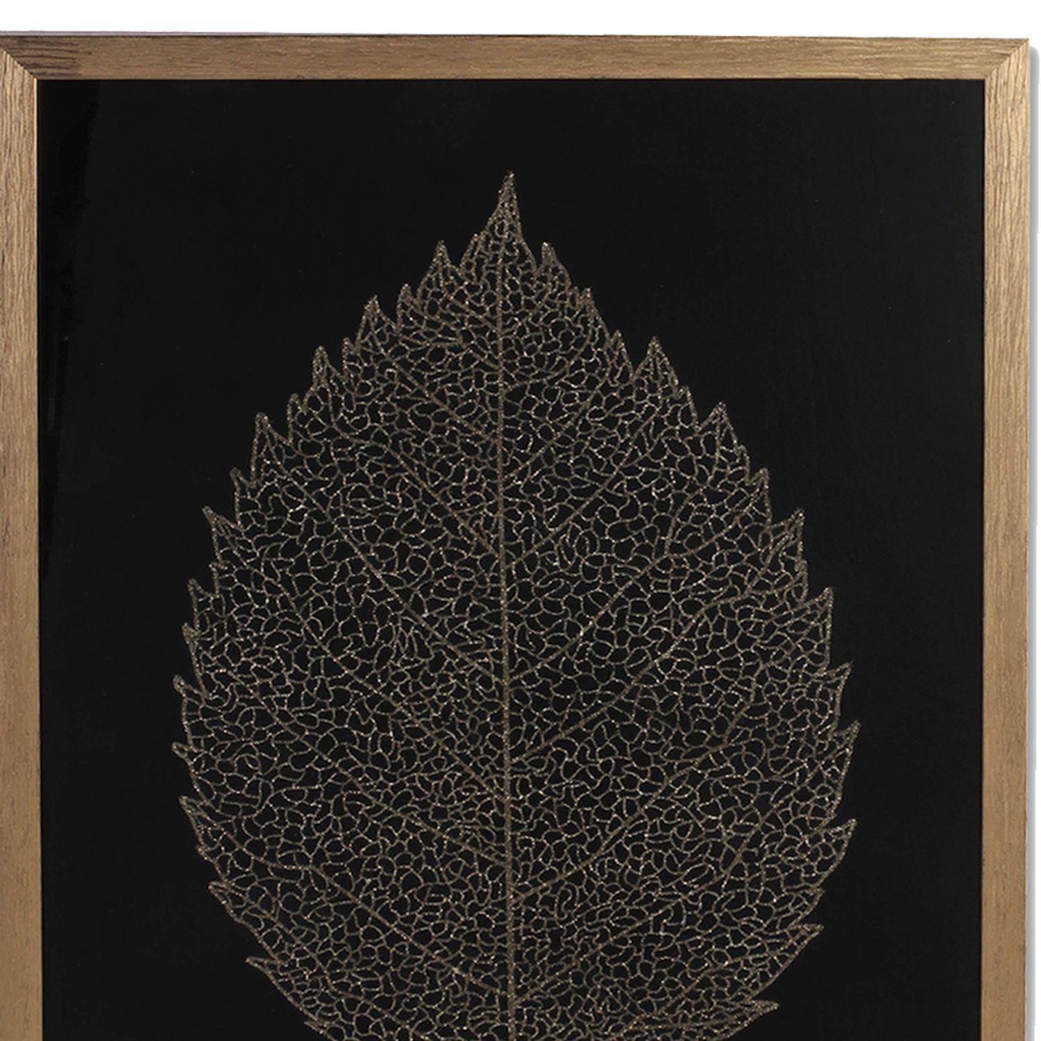 Cuadro Decorativo Hoja Ovada Gold 44x64-3