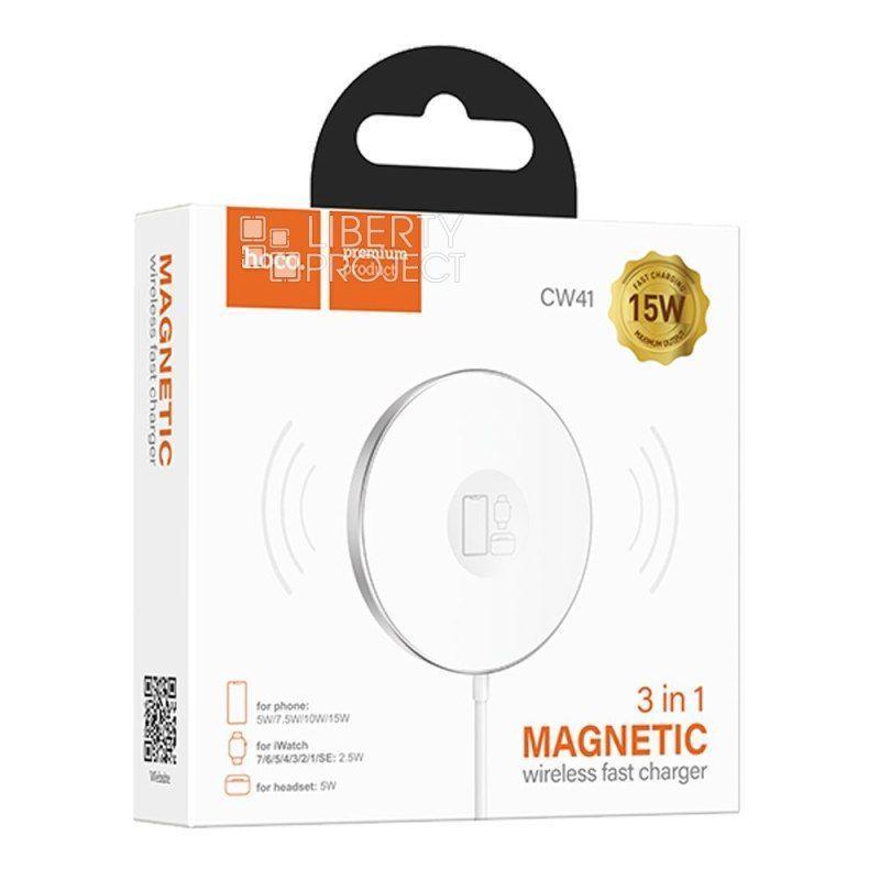 Cargador inalámbrico magsafe HOCO para IPhone  -0