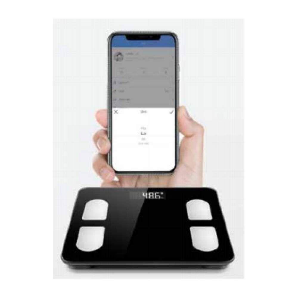 Pesa Balanza Inteligente 180Kg Smart Bluetooth App Negro-1
