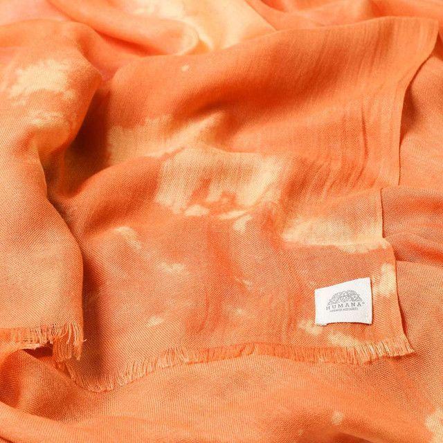 Pañuelo Estampado Naranjo Musa Humana-1