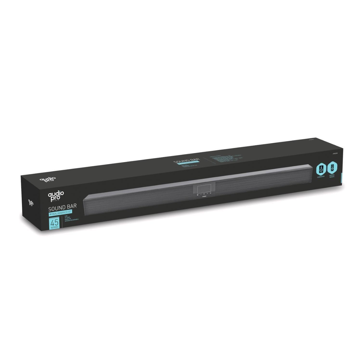 Barra de Sonido Subwoofer Bluetooth 45W RMS USB AudioPro-5
