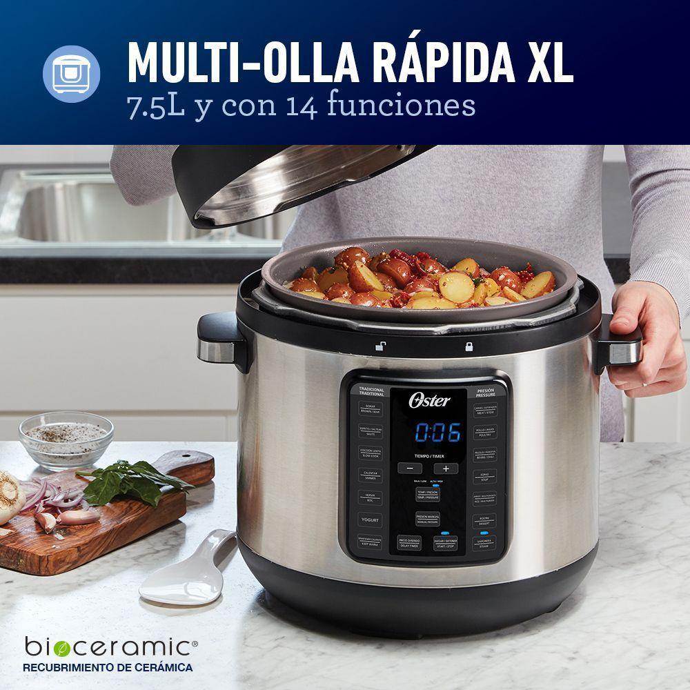 Multi olla rápida XL Oster® 7.5 litros con 14 funciones CKSTPCEC8801-1
