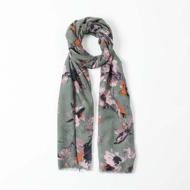 Pañuelo Estampado Verde Antonia i-D-0