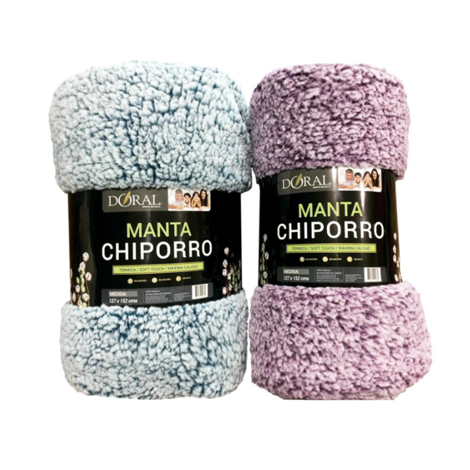 MANTA POLAR CHIPORRO TWO TONES 127X152 CM.-0