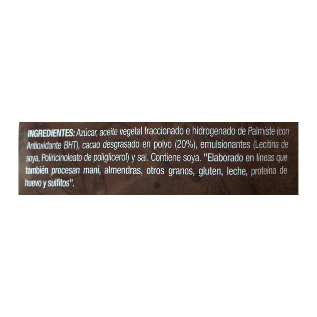 Cobertura Chocolate Bañados Alto Rendiemiento Barra Costa 1 Kg-3