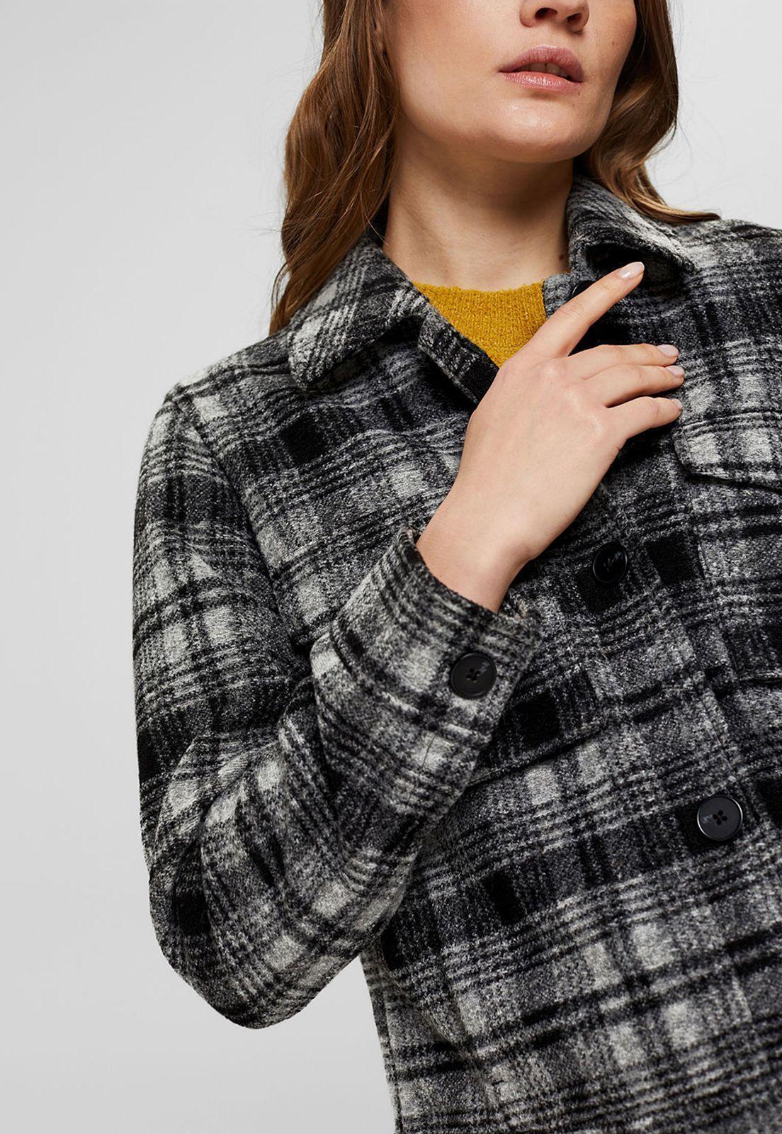 Chaqueta mujer a cuadros Esprit-2