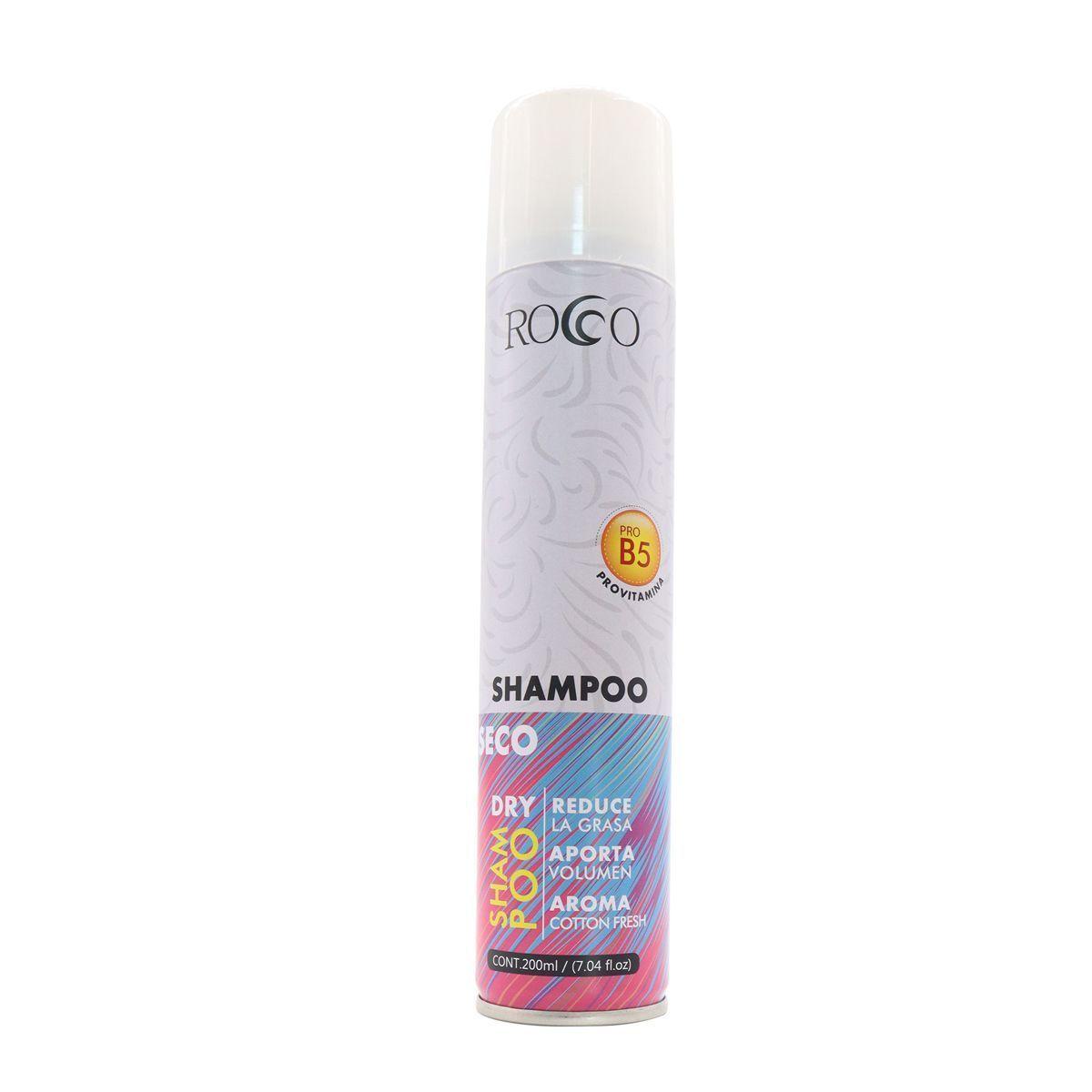 Shampoo seco Rocco con vitamina B5 elimina grasa 200ml-0